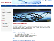 Tablet Screenshot of genescientific.com